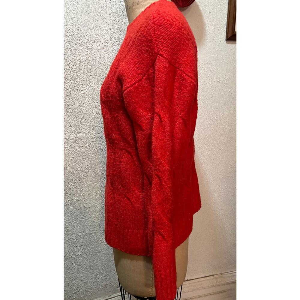 American Eagle Woah So Soft Cable Knit Sweater Red Size XS - Picture 4 of 8